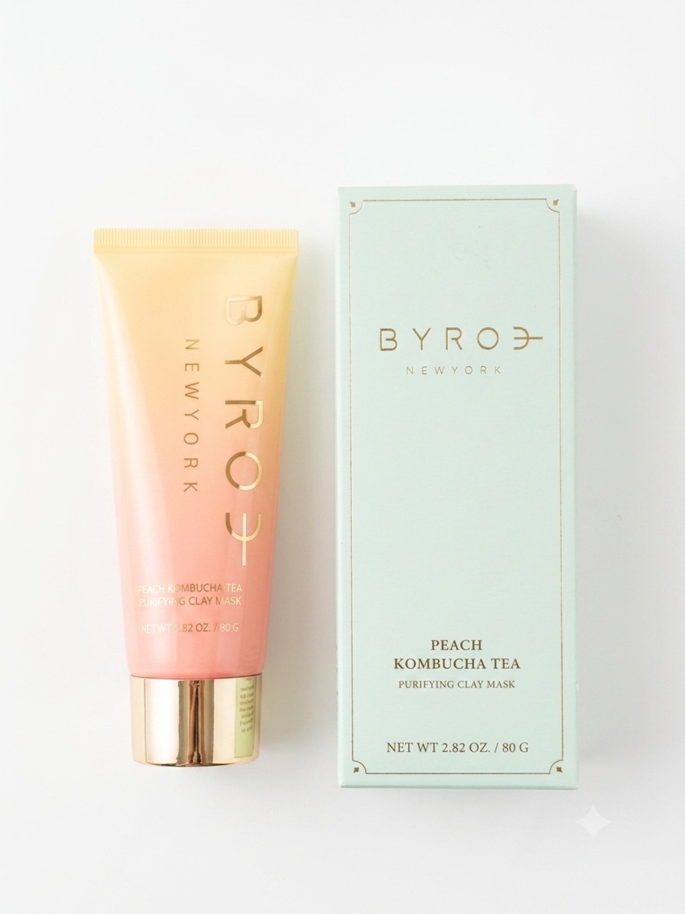 BYROE New York Peach Kombucha Tea Purifying Clay Mask — Peach